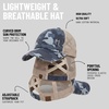image:imageFunky Junque Criss Cross Ponytail Cap Messy Bun Distressed Baseball Hat  Ponytail messy bun baseball cap for women with crisscross elastic bands for beach gym gardening sporting events amp workBeige Mesh  Blue Camo Distressed