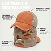 image:imageFunky Junque Criss Cross Ponytail Cap Messy Bun Distressed Baseball Hat  Ponytail messy bun baseball cap for women with crisscross elastic bands for beach gym gardening sporting events amp workBeige Mesh  Burnt Orange Distressed