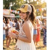 image:imageFunky Junque Criss Cross Ponytail Cap Messy Bun Distressed Baseball Hat  Ponytail messy bun baseball cap for women with crisscross elastic bands for beach gym gardening sporting events amp workAztec Design  Yellow