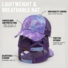 image:imageFunky Junque Criss Cross Ponytail Cap Messy Bun Distressed Baseball Hat  Ponytail messy bun baseball cap for women with crisscross elastic bands for beach gym gardening sporting events amp workTie Dye  Purple WMesh