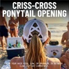 image:imageFunky Junque Criss Cross Ponytail Cap Messy Bun Distressed Baseball Hat  Ponytail messy bun baseball cap for women with crisscross elastic bands for beach gym gardening sporting events amp work3 Tone  Chicago  BlueRed