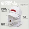 image:imageFunky Junque Criss Cross Ponytail Cap Messy Bun Distressed Baseball Hat  Ponytail messy bun baseball cap for women with crisscross elastic bands for beach gym gardening sporting events amp workMama  White