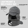 image:imageFunky Junque Criss Cross Ponytail Cap Messy Bun Distressed Baseball Hat  Ponytail messy bun baseball cap for women with crisscross elastic bands for beach gym gardening sporting events amp workJersey  Black Heather