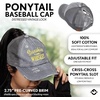 image:imageFunky Junque Criss Cross Ponytail Cap Messy Bun Distressed Baseball Hat  Ponytail messy bun baseball cap for women with crisscross elastic bands for beach gym gardening sporting events amp workSunshine  Whiskey  Grey Distressed Grey Mesh