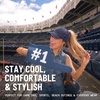 image:imageFunky Junque Criss Cross Ponytail Cap Messy Bun Distressed Baseball Hat  Ponytail messy bun baseball cap for women with crisscross elastic bands for beach gym gardening sporting events amp workBasketweave  Navy