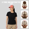 image:imageFunky Junque Criss Cross Ponytail Cap Messy Bun Distressed Baseball Hat  Ponytail messy bun baseball cap for women with crisscross elastic bands for beach gym gardening sporting events amp workBeige Mesh  Coral Distressed
