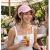 image:imageFunky Junque Criss Cross Ponytail Cap Messy Bun Distressed Baseball Hat  Ponytail messy bun baseball cap for women with crisscross elastic bands for beach gym gardening sporting events amp workCotton Eyelet  Rose