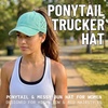 image:imageFunky Junque Criss Cross Ponytail Cap Messy Bun Distressed Baseball Hat  Ponytail messy bun baseball cap for women with crisscross elastic bands for beach gym gardening sporting events amp workBasketweave  Mint