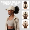 image:imageFunky Junque Criss Cross Ponytail Cap Messy Bun Distressed Baseball Hat  Ponytail messy bun baseball cap for women with crisscross elastic bands for beach gym gardening sporting events amp workLaser Cut Beige