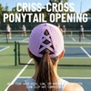 image:imageFunky Junque Criss Cross Ponytail Cap Messy Bun Distressed Baseball Hat  Ponytail messy bun baseball cap for women with crisscross elastic bands for beach gym gardening sporting events amp workLaser Cut Just Dink It Lavender
