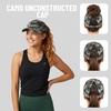 image:imageFunky Junque Criss Cross Ponytail Cap Messy Bun Distressed Baseball Hat  Ponytail messy bun baseball cap for women with crisscross elastic bands for beach gym gardening sporting events amp workBasketweave  Grey Camouflage