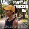 image:imageFunky Junque Criss Cross Ponytail Cap Messy Bun Distressed Baseball Hat  Ponytail messy bun baseball cap for women with crisscross elastic bands for beach gym gardening sporting events amp workBasketweave  Mustard