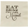 image:imageFunky Junque Disposable Decorative Celebration Saying  25 Mamacita Needs A Margarita WhiteGreen25 Eat Drink  Be Married BeigeBrown