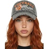 image:imageFunky Junque Distressed Baseball Cap Vintage Embroidered Dad Hat  Soft cotton distressed cap with vintage embroidery for music festivals road trips brunch amp weekend styleFootball Mama  Dark Grey