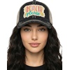 image:imageFunky Junque Distressed Baseball Cap Vintage Embroidered Dad Hat  Soft cotton distressed cap with vintage embroidery for music festivals road trips brunch amp weekend styleBeach Please Metallic  Black