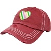 image:imageFunky Junque Distressed Baseball Cap Vintage Embroidered Dad Hat  Soft cotton distressed cap with vintage embroidery for music festivals road trips brunch amp weekend styleRainbow HeartCoral
