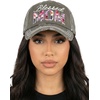 image:imageFunky Junque Distressed Baseball Cap Vintage Embroidered Dad Hat  Soft cotton distressed cap with vintage embroidery for music festivals road trips brunch amp weekend styleBlessed Mom  Dove Grey