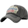 image:imageFunky Junque Distressed Baseball Cap Vintage Embroidered Dad Hat  Soft cotton distressed cap with vintage embroidery for music festivals road trips brunch amp weekend styleAnd So the Adventure Begins  Black