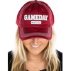 image:imageFunky Junque Distressed Baseball Cap Vintage Embroidered Dad Hat  Soft cotton distressed cap with vintage embroidery for music festivals road trips brunch amp weekend styleGame Day  ScarletWhite