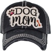 image:imageFunky Junque Distressed Baseball Cap Vintage Embroidered Dad Hat  Soft cotton distressed cap with vintage embroidery for music festivals road trips brunch amp weekend styleDog Mom  Black