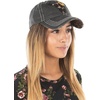 image:imageFunky Junque Distressed Baseball Cap Vintage Embroidered Dad Hat  Soft cotton distressed cap with vintage embroidery for music festivals road trips brunch amp weekend styleLeopard Steer W Flower  Black