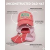 image:imageFunky Junque Distressed Baseball Cap Vintage Embroidered Dad Hat  Soft cotton distressed cap with vintage embroidery for music festivals road trips brunch amp weekend styleBeach Please Metallic  Coral