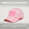 image:imageFunky Junque Distressed Baseball Cap Vintage Embroidered Dad Hat  Soft cotton distressed cap with vintage embroidery for music festivals road trips brunch amp weekend styleAmerican Flag  Pink
