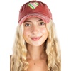 image:imageFunky Junque Distressed Baseball Cap Vintage Embroidered Dad Hat  Soft cotton distressed cap with vintage embroidery for music festivals road trips brunch amp weekend styleRainbow HeartCoral