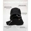 image:imageFunky Junque Distressed Baseball Cap Vintage Embroidered Dad Hat  Soft cotton distressed cap with vintage embroidery for music festivals road trips brunch amp weekend styleAmerican Flag  Black