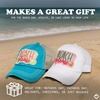 image:imageFunky Junque Distressed Baseball Cap Vintage Embroidered Dad Hat  Soft cotton distressed cap with vintage embroidery for music festivals road trips brunch amp weekend styleBeach Please Metallic  Teal