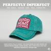 image:imageFunky Junque Distressed Baseball Cap Vintage Embroidered Dad Hat  Soft cotton distressed cap with vintage embroidery for music festivals road trips brunch amp weekend styleGood Moms Say Bad Words  Turquoise