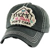 image:imageFunky Junque Distressed Baseball Cap Vintage Embroidered Dad Hat  Soft cotton distressed cap with vintage embroidery for music festivals road trips brunch amp weekend styleHome Hair Dont Care  Black
