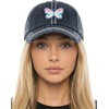 image:imageFunky Junque Distressed Baseball Cap Vintage Embroidered Dad Hat  Soft cotton distressed cap with vintage embroidery for music festivals road trips brunch amp weekend styleButterfly Hearts  Black