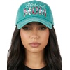 image:imageFunky Junque Distressed Baseball Cap Vintage Embroidered Dad Hat  Soft cotton distressed cap with vintage embroidery for music festivals road trips brunch amp weekend styleBlessed Mom  Teal