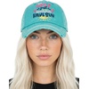 image:imageFunky Junque Distressed Baseball Cap Vintage Embroidered Dad Hat  Soft cotton distressed cap with vintage embroidery for music festivals road trips brunch amp weekend styleGirls Just Wanna Have Sun  Teal