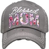 image:imageFunky Junque Distressed Baseball Cap Vintage Embroidered Dad Hat  Soft cotton distressed cap with vintage embroidery for music festivals road trips brunch amp weekend styleBlessed Mom  Dove Grey