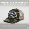 image:imageFunky Junque Distressed Baseball Cap Vintage Embroidered Dad Hat  Soft cotton distressed cap with vintage embroidery for music festivals road trips brunch amp weekend styleAmerican Flag WBlue Line  Green Camo