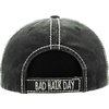 image:imageFunky Junque Distressed Baseball Cap Vintage Embroidered Dad Hat  Soft cotton distressed cap with vintage embroidery for music festivals road trips brunch amp weekend styleBad Hair Day  Black