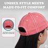 image:imageFunky Junque Distressed Baseball Cap Vintage Embroidered Dad Hat  Soft cotton distressed cap with vintage embroidery for music festivals road trips brunch amp weekend styleHappy Camper  Coral