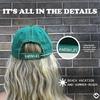 image:imageFunky Junque Distressed Baseball Cap Vintage Embroidered Dad Hat  Soft cotton distressed cap with vintage embroidery for music festivals road trips brunch amp weekend styleGood Moms Say Bad Words  Turquoise