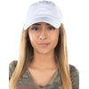 image:imageFunky Junque Distressed Cotton Dad Hat Low Profile Baseball Cap  Breathable 100 cotton dad hat with tuck amp slide metal buckle for everyday wear casual style amp allday comfortWhite