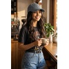 image:imageFunky Junque Distressed Cotton Dad Hat Low Profile Baseball Cap  Breathable 100 cotton dad hat with tuck amp slide metal buckle for everyday wear casual style amp allday comfortCharcoal