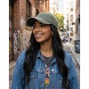 image:imageFunky Junque Distressed Cotton Dad Hat Low Profile Baseball Cap  Breathable 100 cotton dad hat with tuck amp slide metal buckle for everyday wear casual style amp allday comfortDistressed Olive