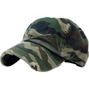 image:imageFunky Junque Distressed Cotton Dad Hat Low Profile Baseball Cap  Breathable 100 cotton dad hat with tuck amp slide metal buckle for everyday wear casual style amp allday comfortDistressed Camo Green