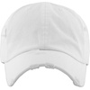 image:imageFunky Junque Distressed Cotton Dad Hat Low Profile Baseball Cap  Breathable 100 cotton dad hat with tuck amp slide metal buckle for everyday wear casual style amp allday comfortDistressed White