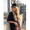 image:imageFunky Junque Distressed Cotton Dad Hat Low Profile Baseball Cap  Breathable 100 cotton dad hat with tuck amp slide metal buckle for everyday wear casual style amp allday comfortDistressed Black