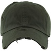 image:imageFunky Junque Distressed Cotton Dad Hat Low Profile Baseball Cap  Breathable 100 cotton dad hat with tuck amp slide metal buckle for everyday wear casual style amp allday comfortDistressed Olive