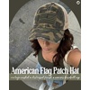 image:imageFunky Junque Distressed Mesh Low Profile Trucker Hat Snapback Cap  Distressed trucker with breathable mesh panels for rodeos country concerts ranch work festivals amp Western styleGreen Camo WFlag