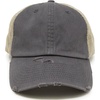 image:imageFunky Junque Distressed Mesh Low Profile Trucker Hat Snapback Cap  Distressed trucker with breathable mesh panels for rodeos country concerts ranch work festivals amp Western styleWashed GreyBeige Mesh