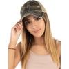 image:imageFunky Junque Distressed Mesh Low Profile Trucker Hat Snapback Cap  Distressed trucker with breathable mesh panels for rodeos country concerts ranch work festivals amp Western styleGreen CamoBeige Mesh
